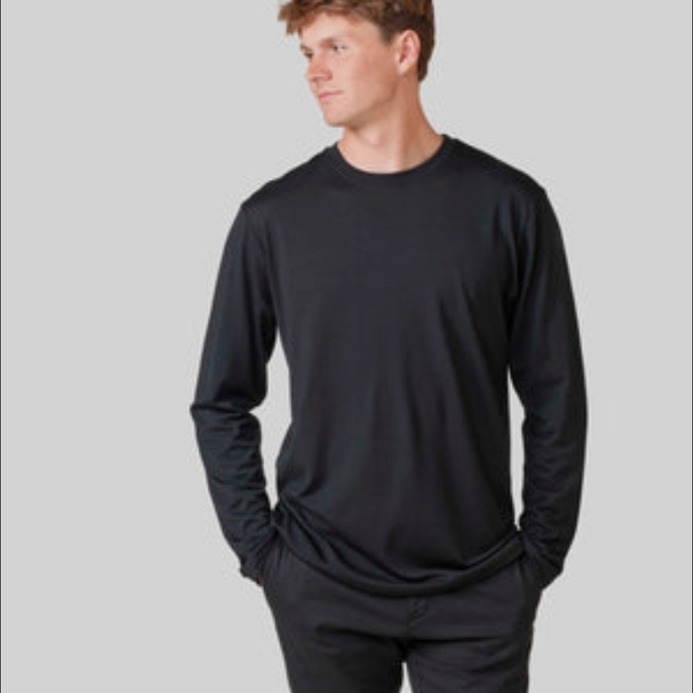 Outdoor Voices Men's Charcoal Long Sleeve Shirt